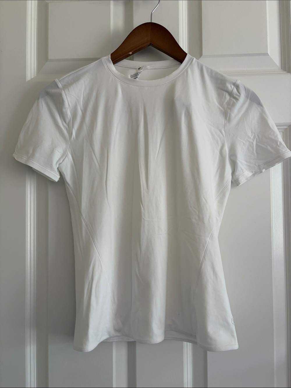 Lululemon Nulu-White Short Sleeve Crew-Like new!